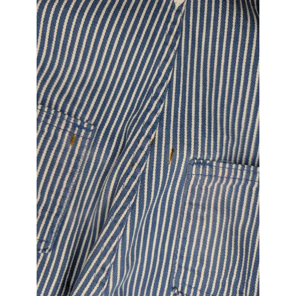 Vintage OshKosh B'Gosh‎ Vestbak Overalls 18 Months Baby Railroad Stripe USA Made